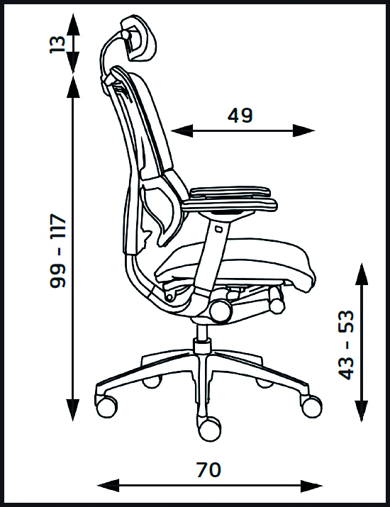 Kancelářská židle JOO čalouněná